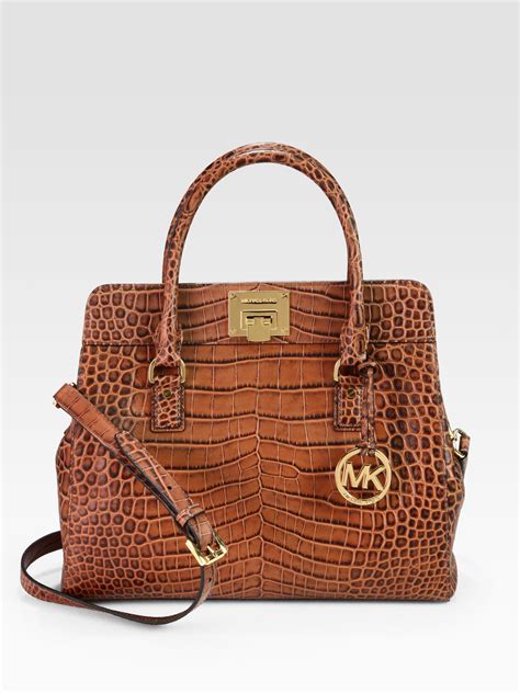 michael kors crocodile bag|michael kors handbags crocodile leather.